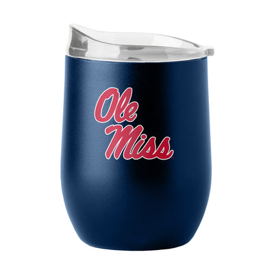 Ole Miss 16oz Flipside Powder Coat Curved Beverage - Logo Brands
