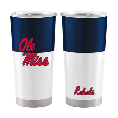 Ole Miss Colorblock 20oz Stainless Tumbler - Logo Brands