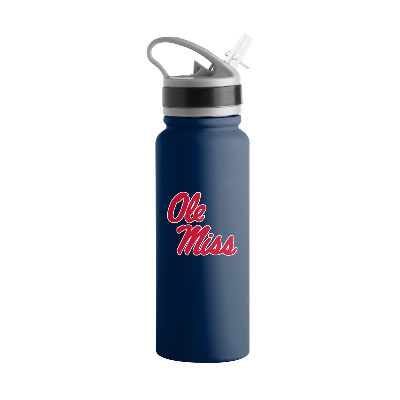 Ole Miss 25oz Campus Color Letterman Stainless Single Wall Flip Top Bottle