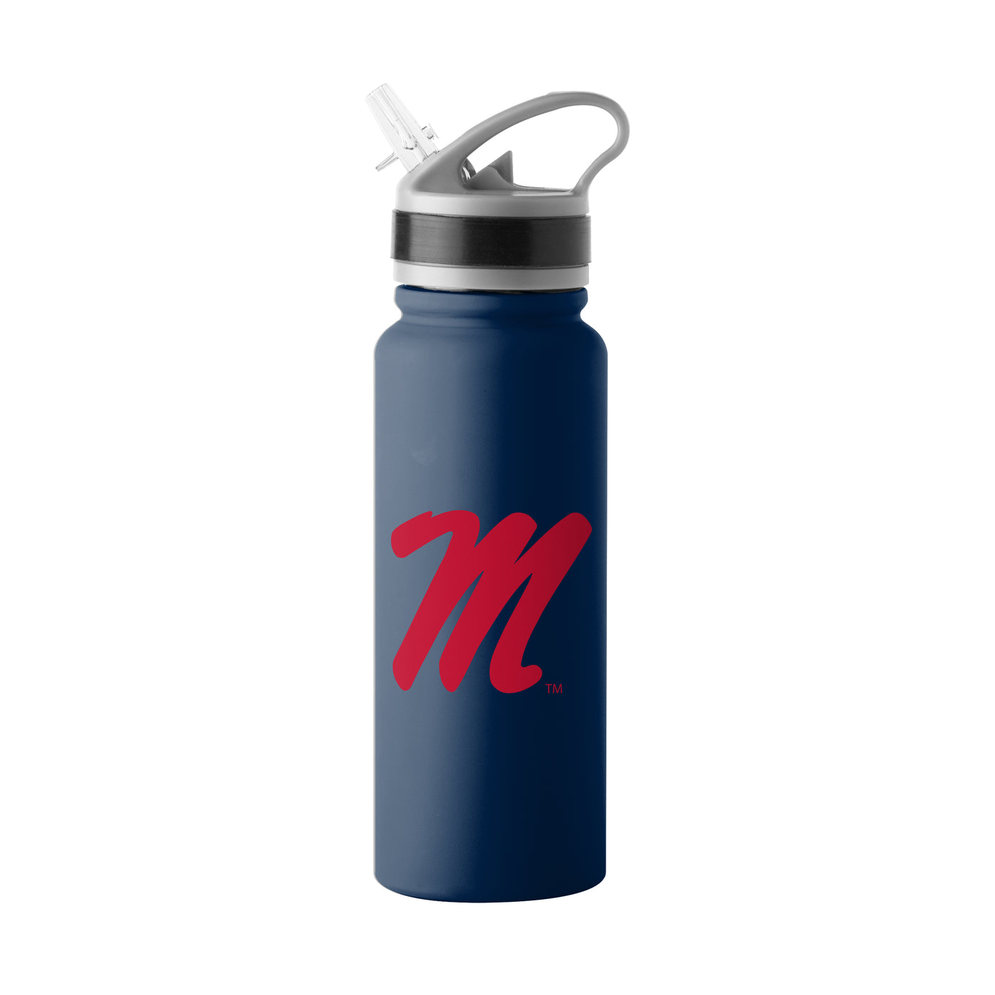 Ole Miss 25oz Logo SingleWall FlipTop Bottle