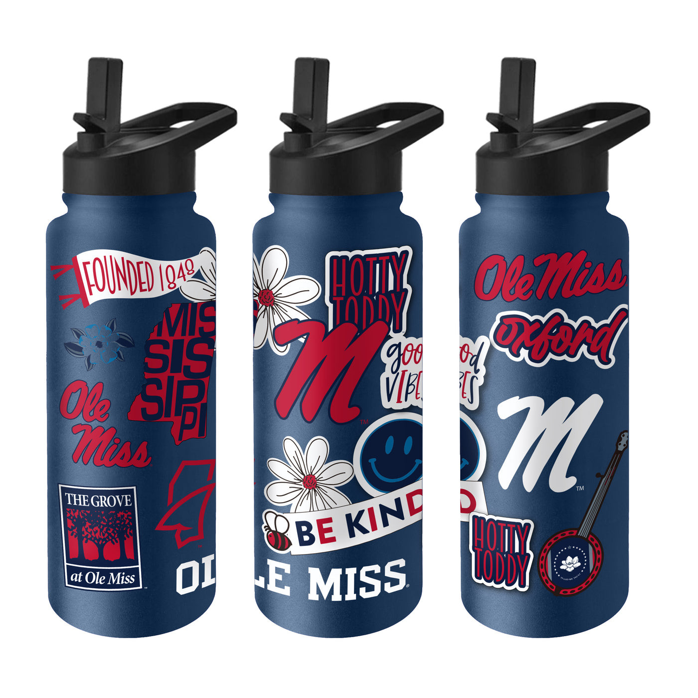 Ole Miss 34oz Team Color Native Quencher Bottle