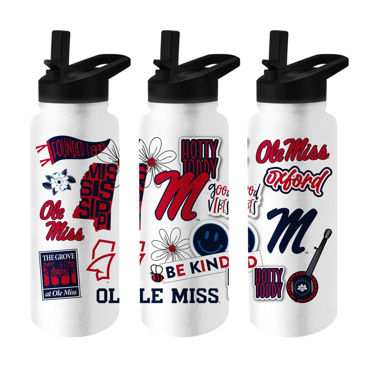 Ole Miss 34oz Native Quencher Bottle - Logo Brands