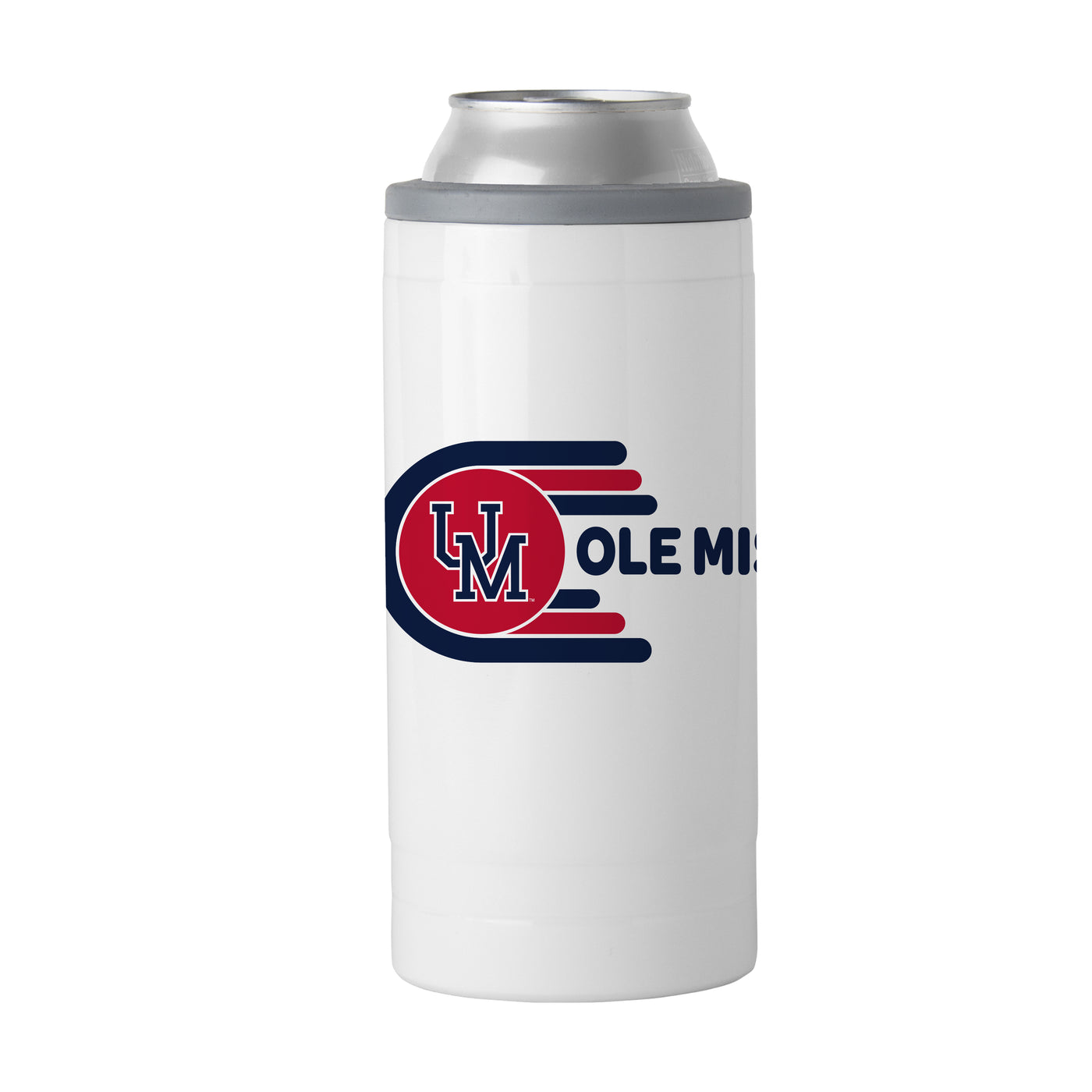 Ole Miss 12oz Whirl Slim Can Coolie