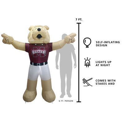 Mississippi State 7ft Yard Inflatable Mascot - Logo Brands