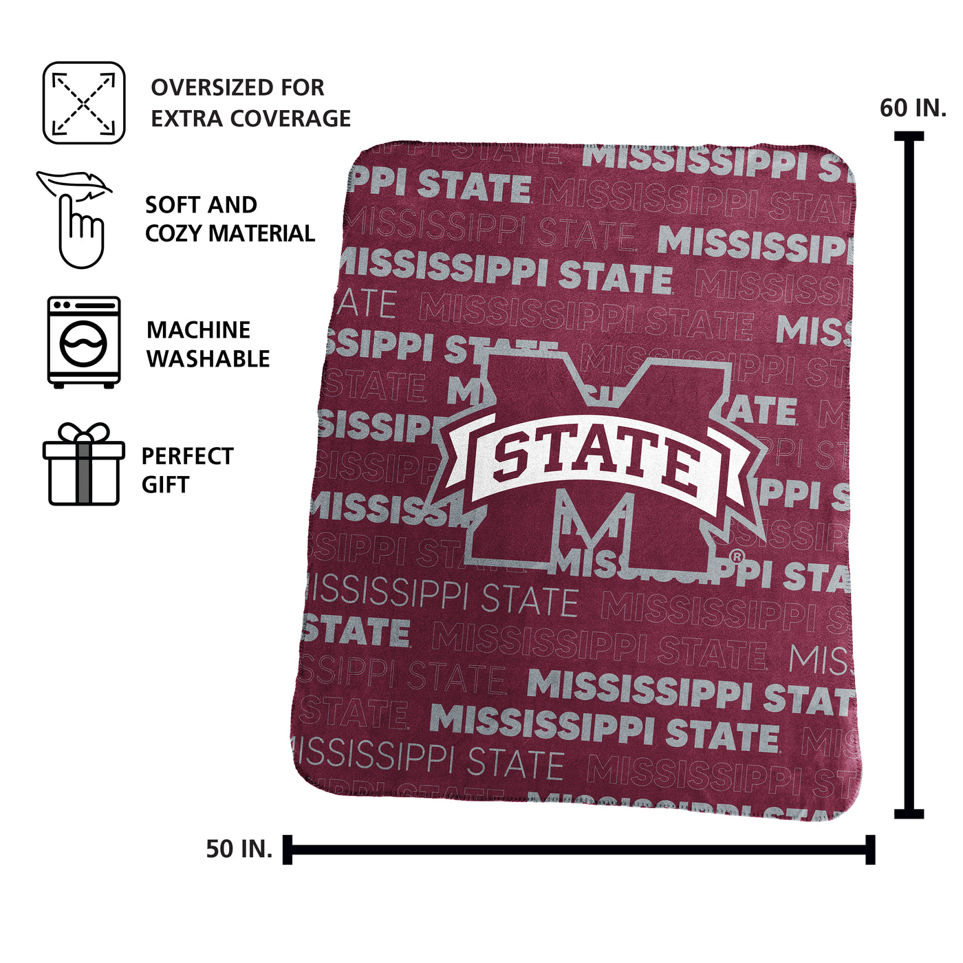 Mississippi State Classic Throw