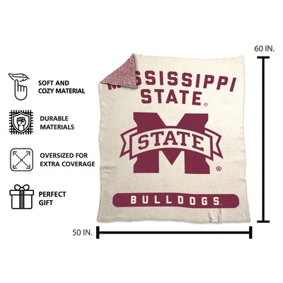 Mississippi State Luxe Prime Dreams Throw