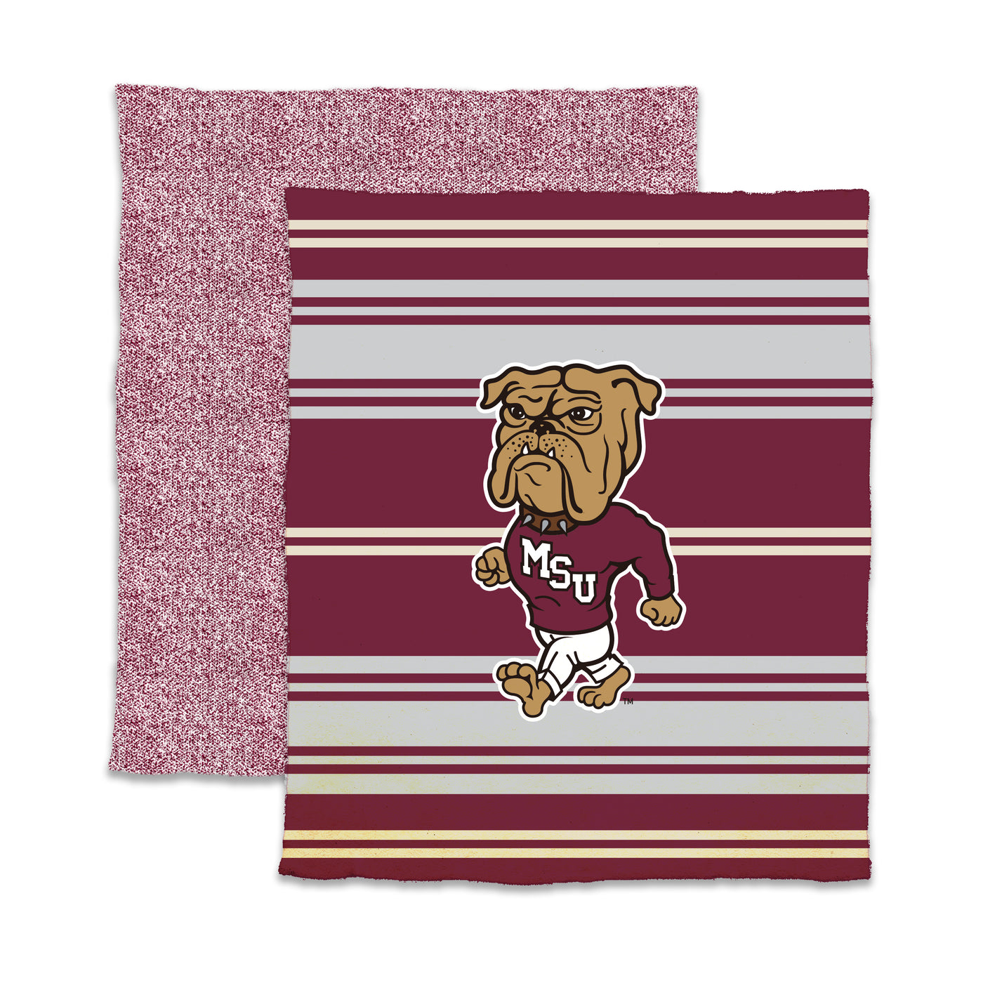 Mississippi State Luxe Stripe Dreams Throw