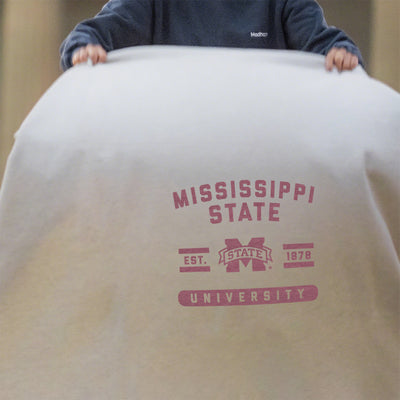 Mississippi State Oatmeal Sweatshirt Blanket