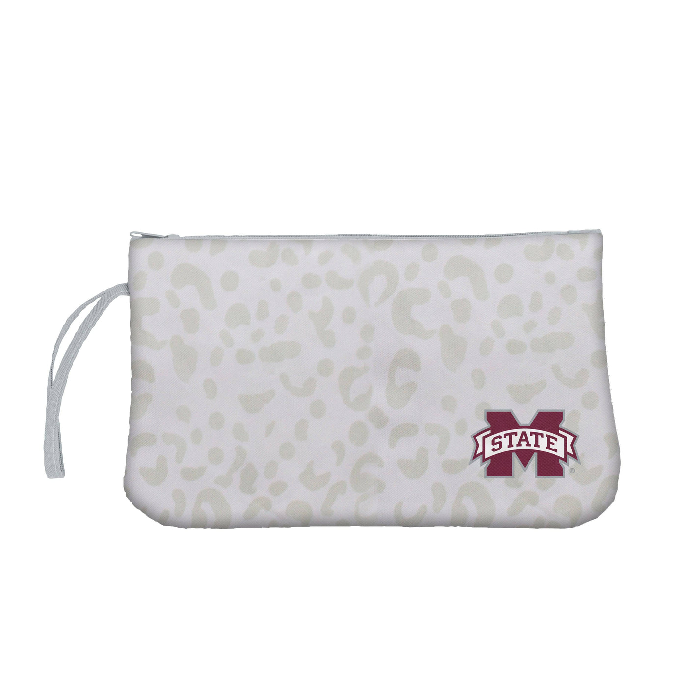 Mississippi State Leopard Print Wristlet