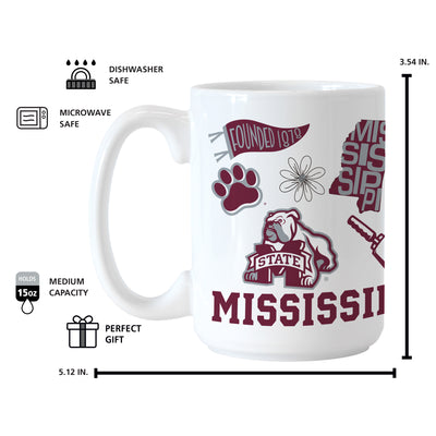 Mississippi State 15oz Native Sublimated Mug