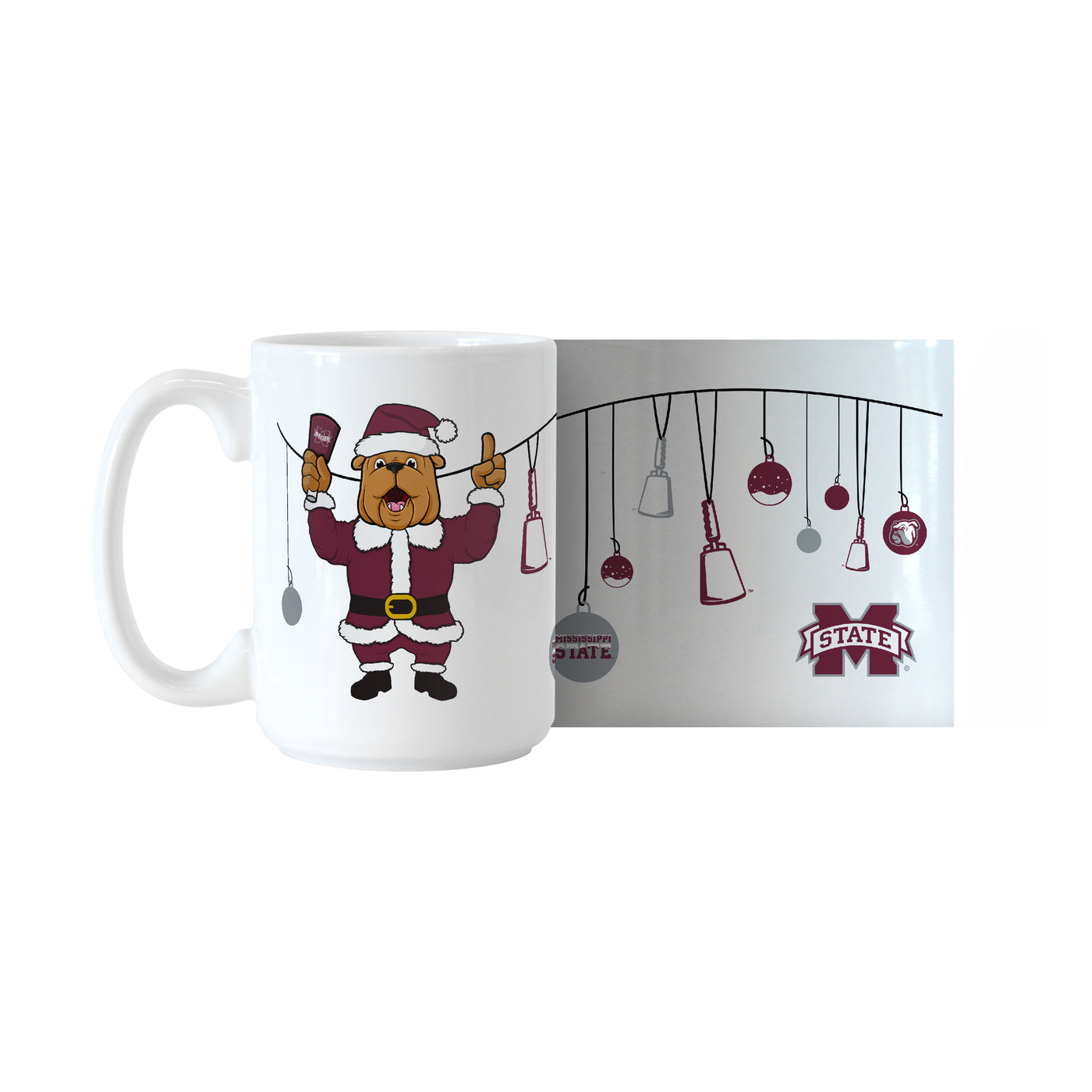 Mississippi State Bully Claus 15oz Sublimated Mug