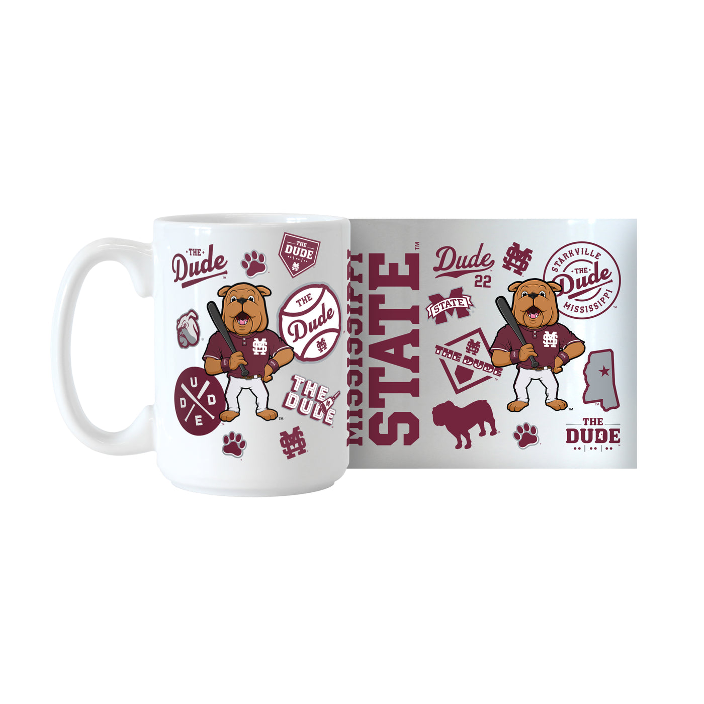 Mississippi State The Dude Native 15oz Sublimated Mug - Logo Brands