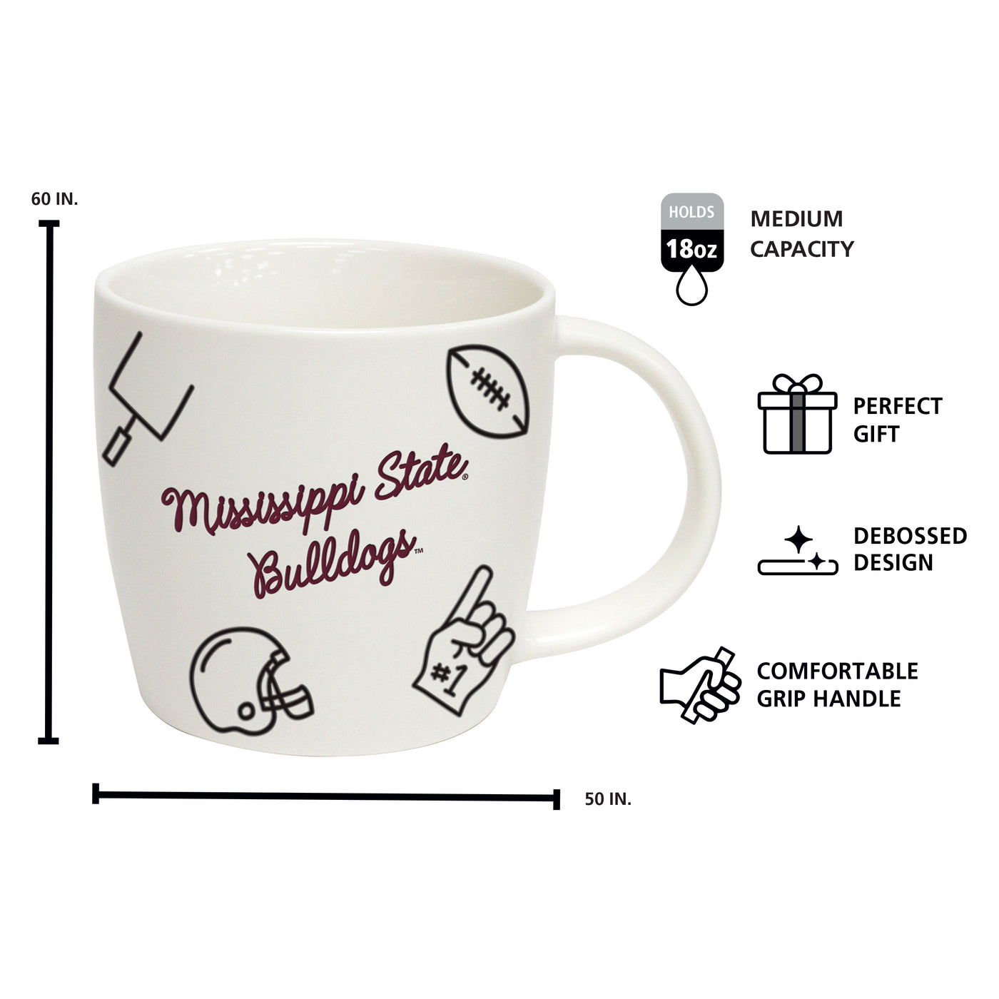Mississippi State 18oz Playmaker Mug