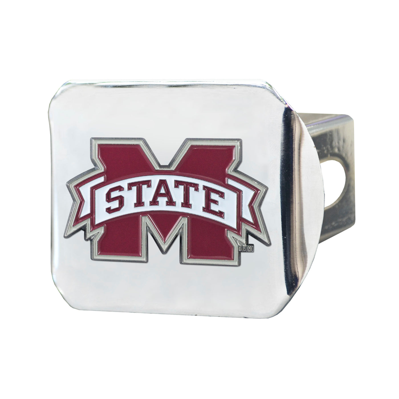 Mississippi State University Color on Chrome Hitch Cover