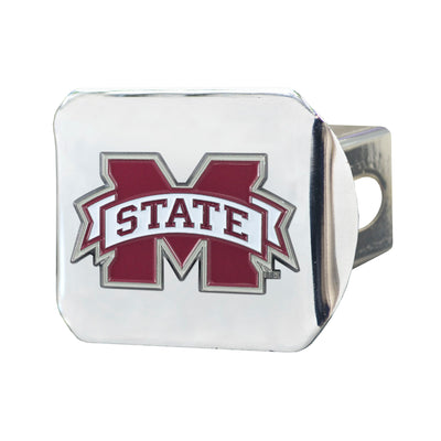 Mississippi State University Color on Chrome Hitch Cover