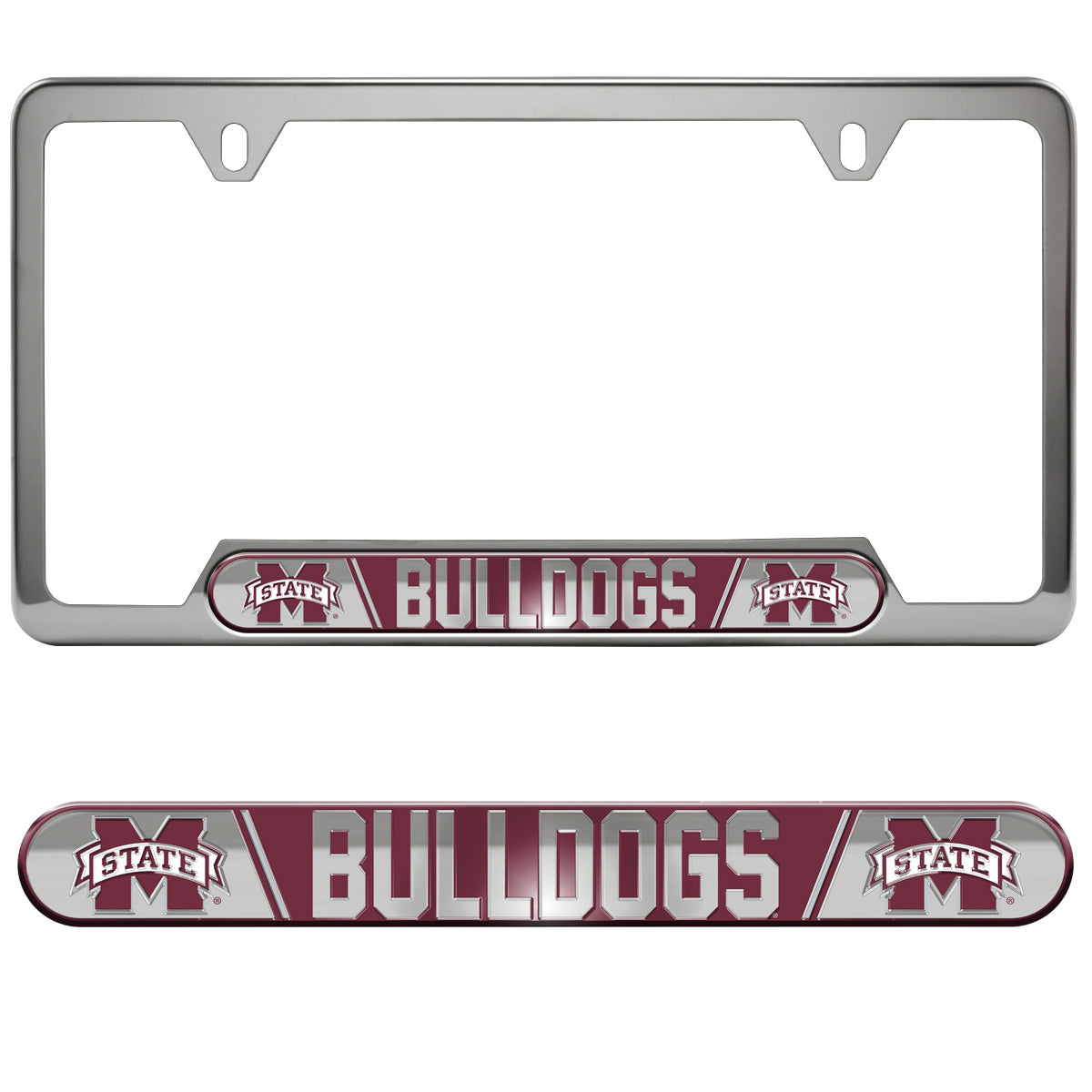 Mississippi State University Embossed License Plate Frame