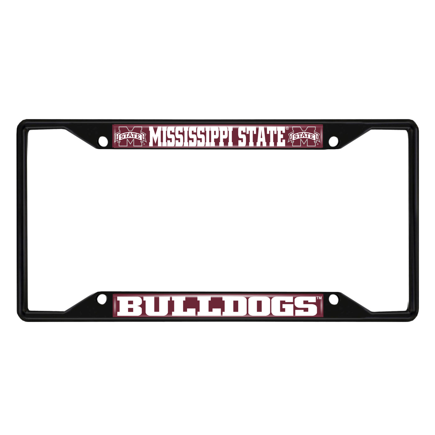 Mississippi State University Black License Plate Frame