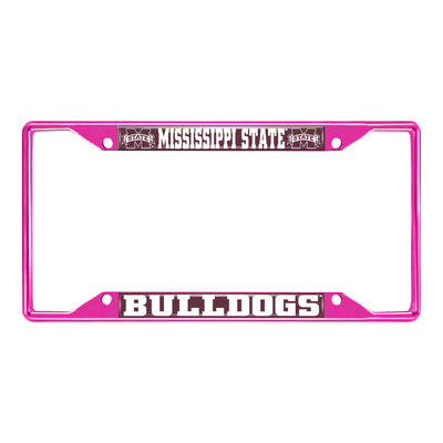 Mississippi state university-Pink License Plate Frame