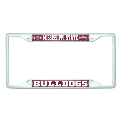 Mississippi state university-White License Plate