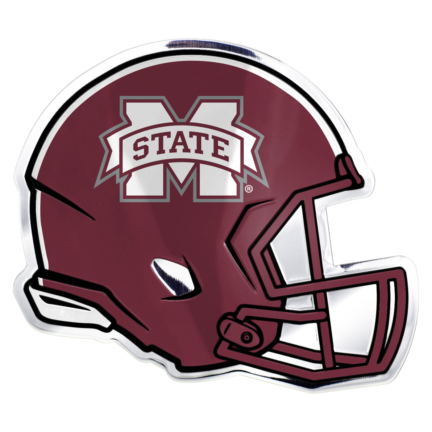 Mississippi State University Embossed Helmet Emblem