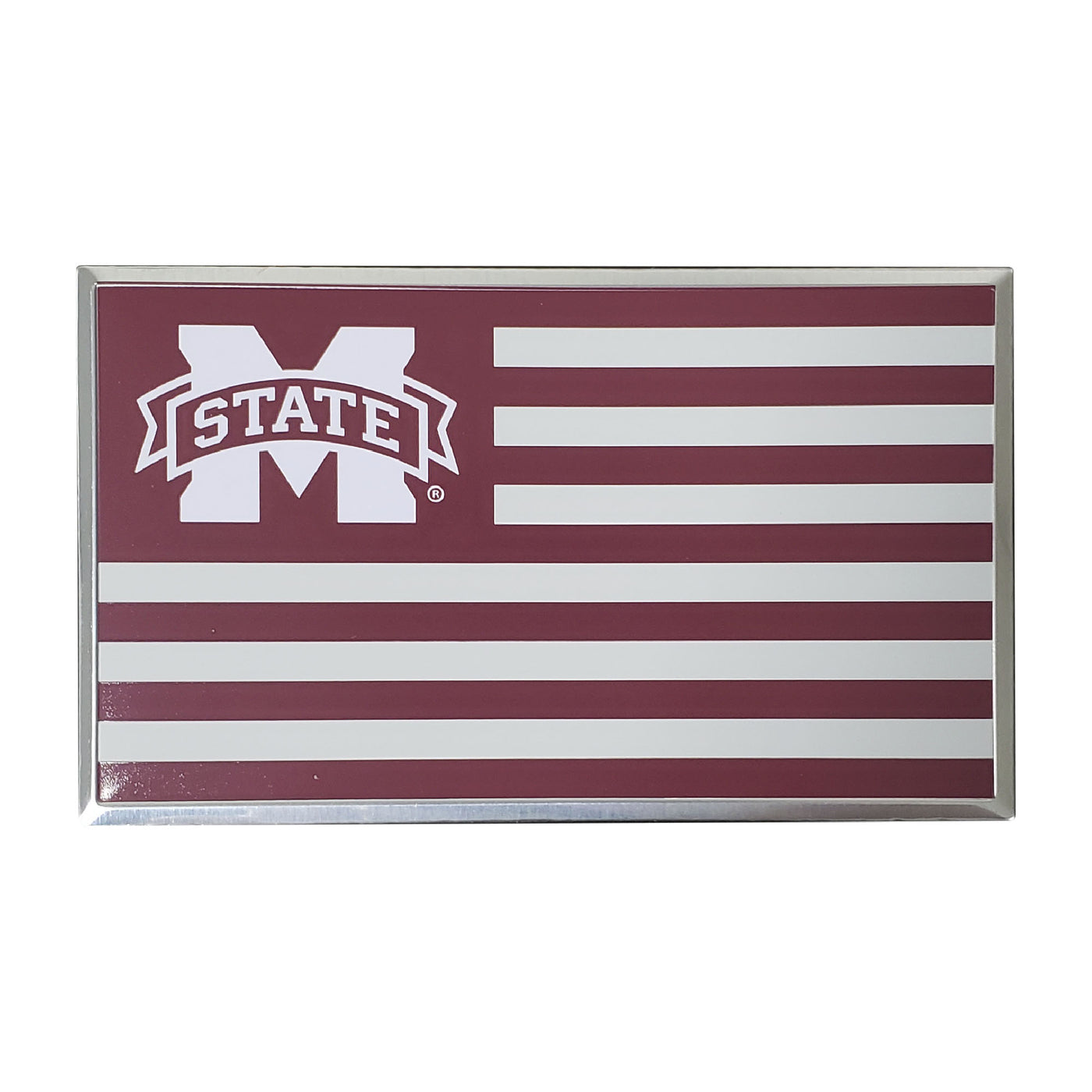 Mississippi State University Embossed State Flag Emblem