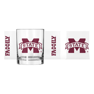 Mississippi State 14oz Gameday Rocks Glass