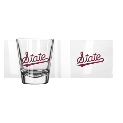 Mississippi State Script 2oz Shot Glass