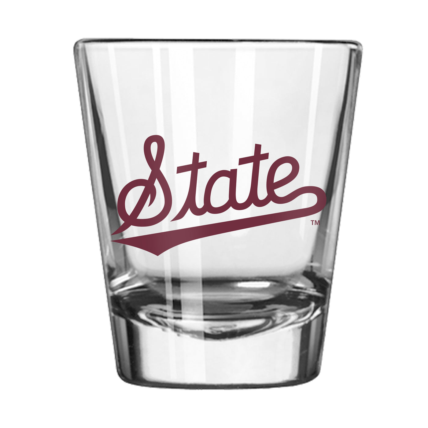 Mississippi State Script 2oz Shot Glass