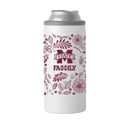 Mississippi State 12oz Botanical Slim Can Coolie