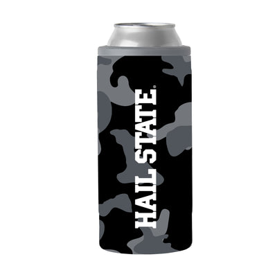 Mississippi State Black Camo 12oz Slim Can Coolie