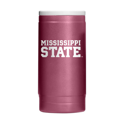 Mississippi State Flipside Powder Coat Slim Can Coolie - Logo Brands