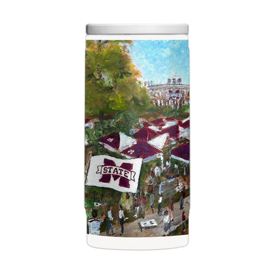 Mississippi State 12oz Collector Powder Coat Slim Can Coolie