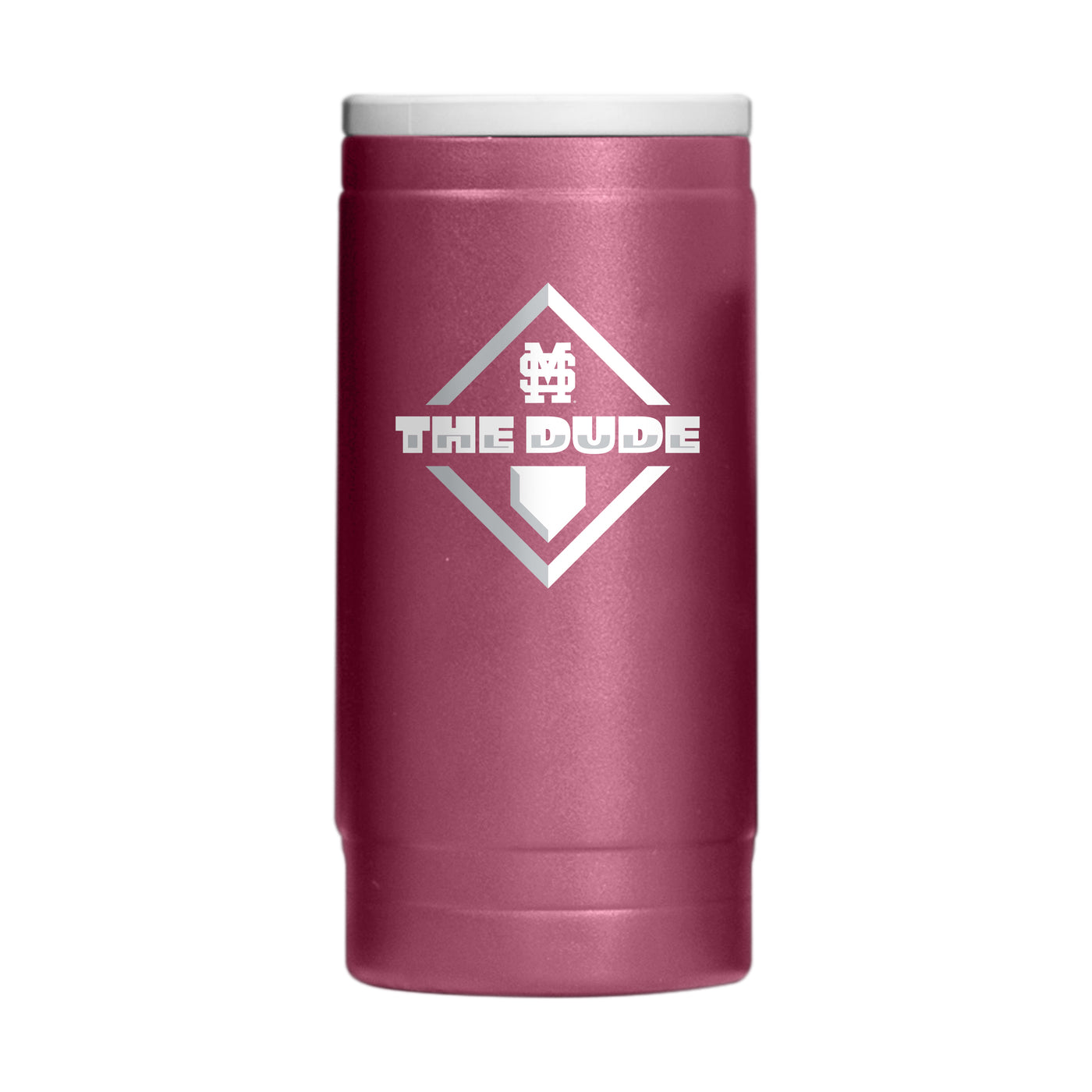 Mississippi State Baseball 12oz Powdercoat Slim Can Coolie