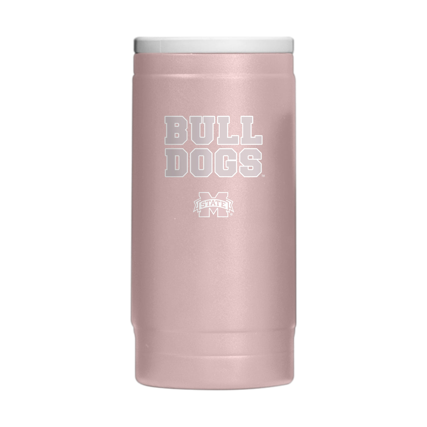 Mississippi State  Stencil Powder Coat Slim Can Coolie
