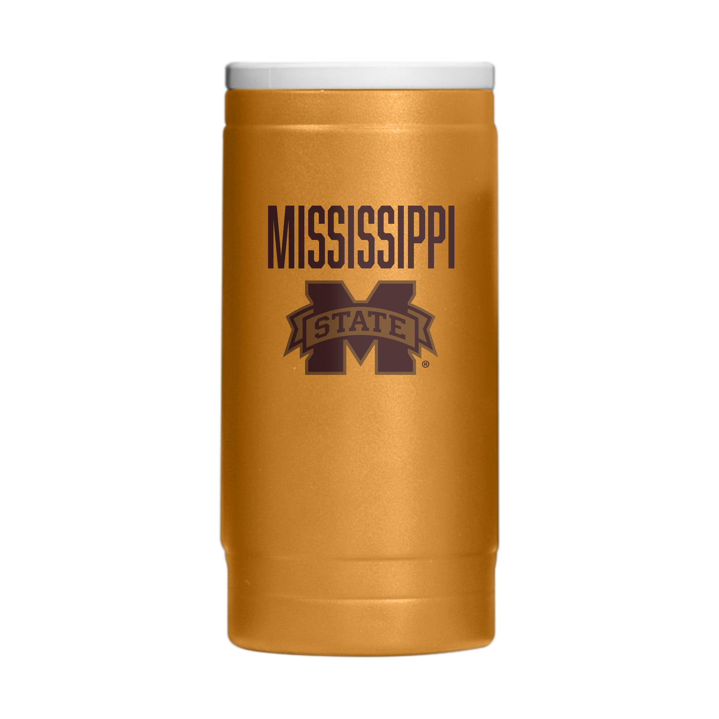 Mississippi State  Huddle Powder Coat Slim Can Coolie