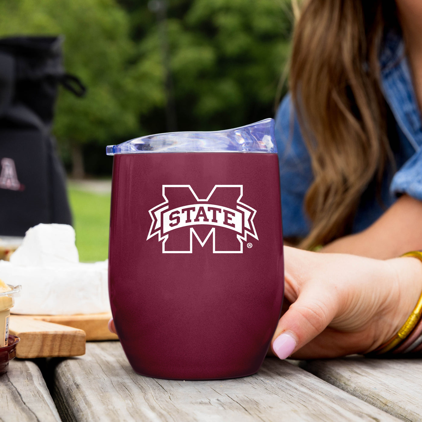 Mississippi State 16oz Gameday Stainless Curved Beverage