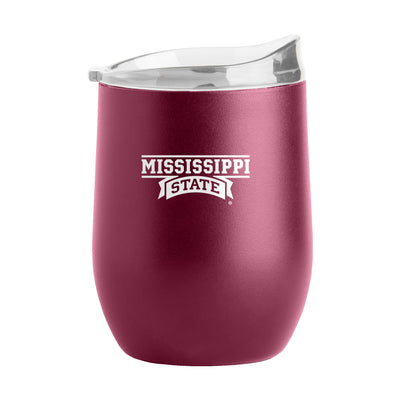 Mississippi State 16oz Flipside Powder Coat Curved Beverage - Logo Brands