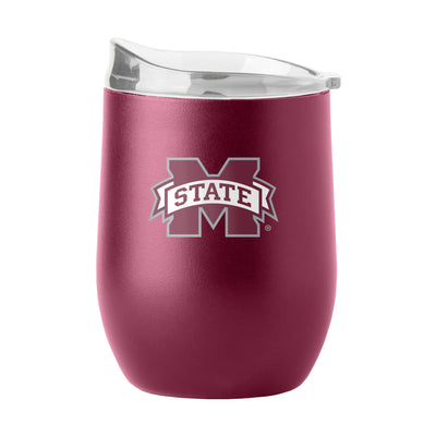 Mississippi State 16oz Flipside Powder Coat Curved Beverage - Logo Brands