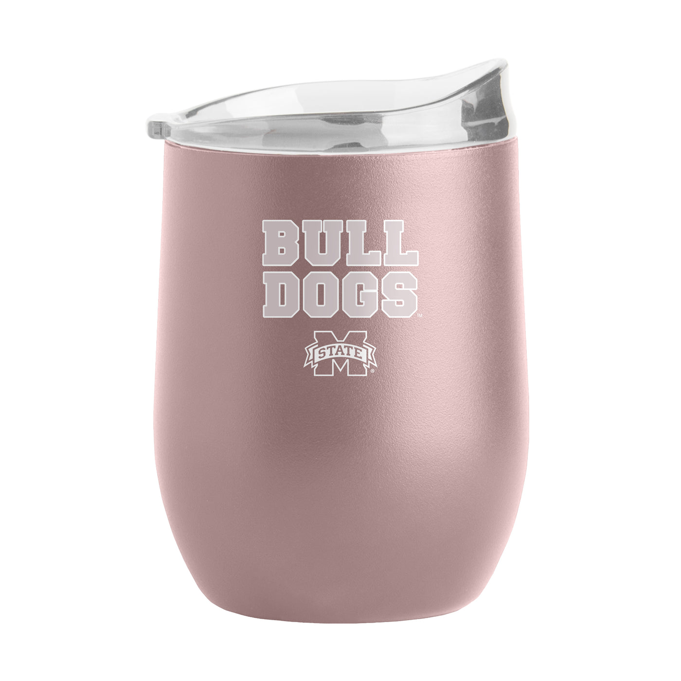 Mississippi State 16oz Stencil Powder Coat Curved Beverage