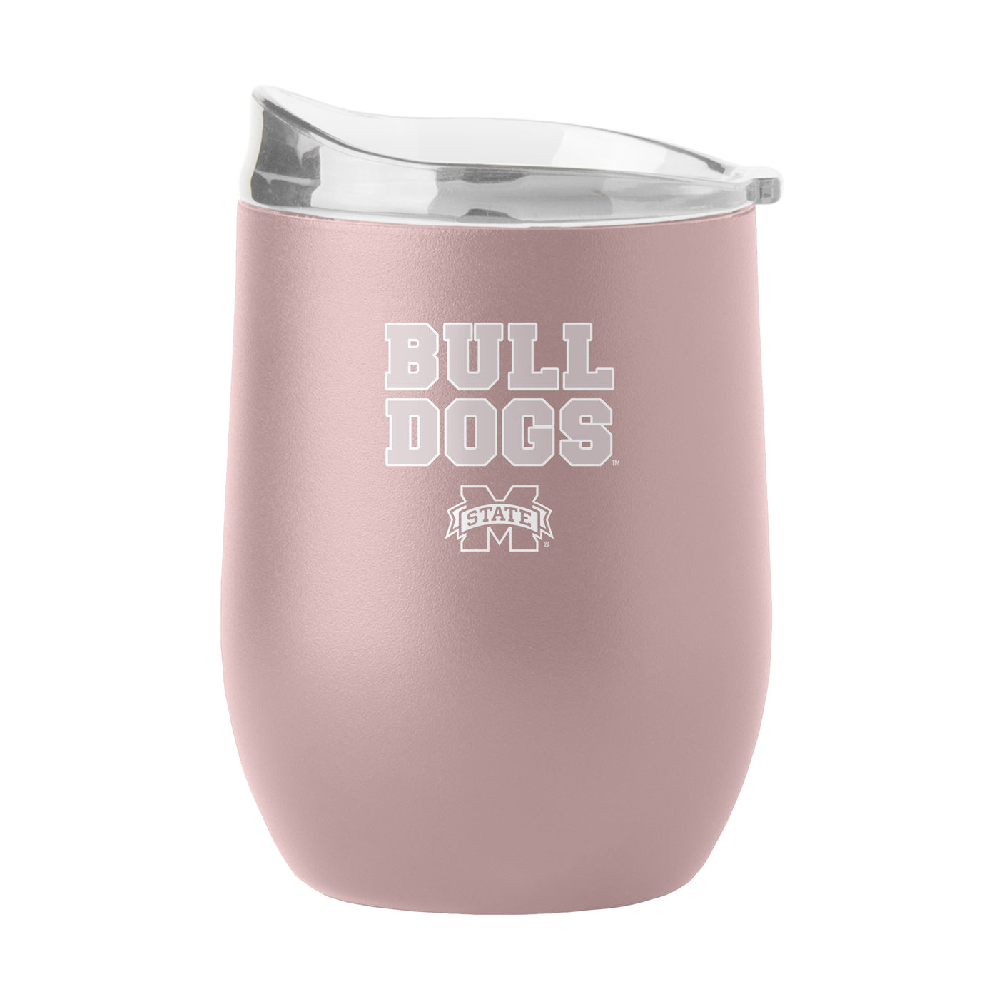 Mississippi State 16oz Stencil Powder Coat Curved Beverage
