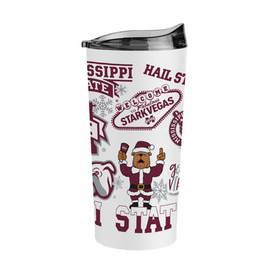 Mississippi State Bully Claus 20oz Native Powder Coat Tumbler