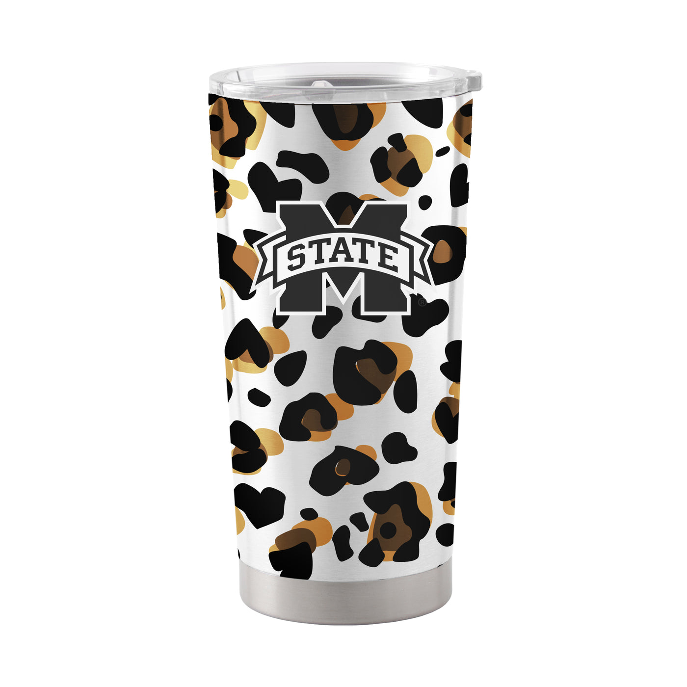 Mississippi State 20oz Neutral Leopard Stainless Steel Tumbler