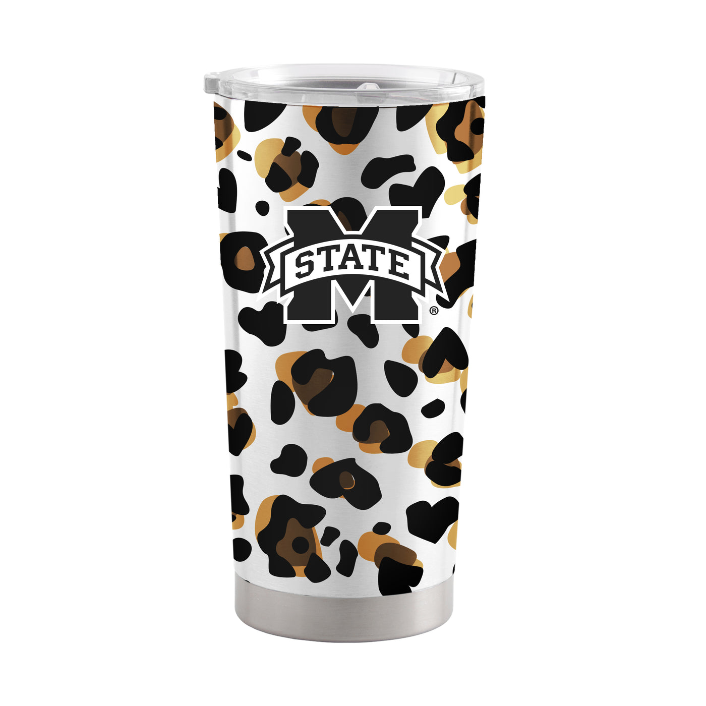 Mississippi State 20oz Neutral Leopard Stainless Steel Tumbler