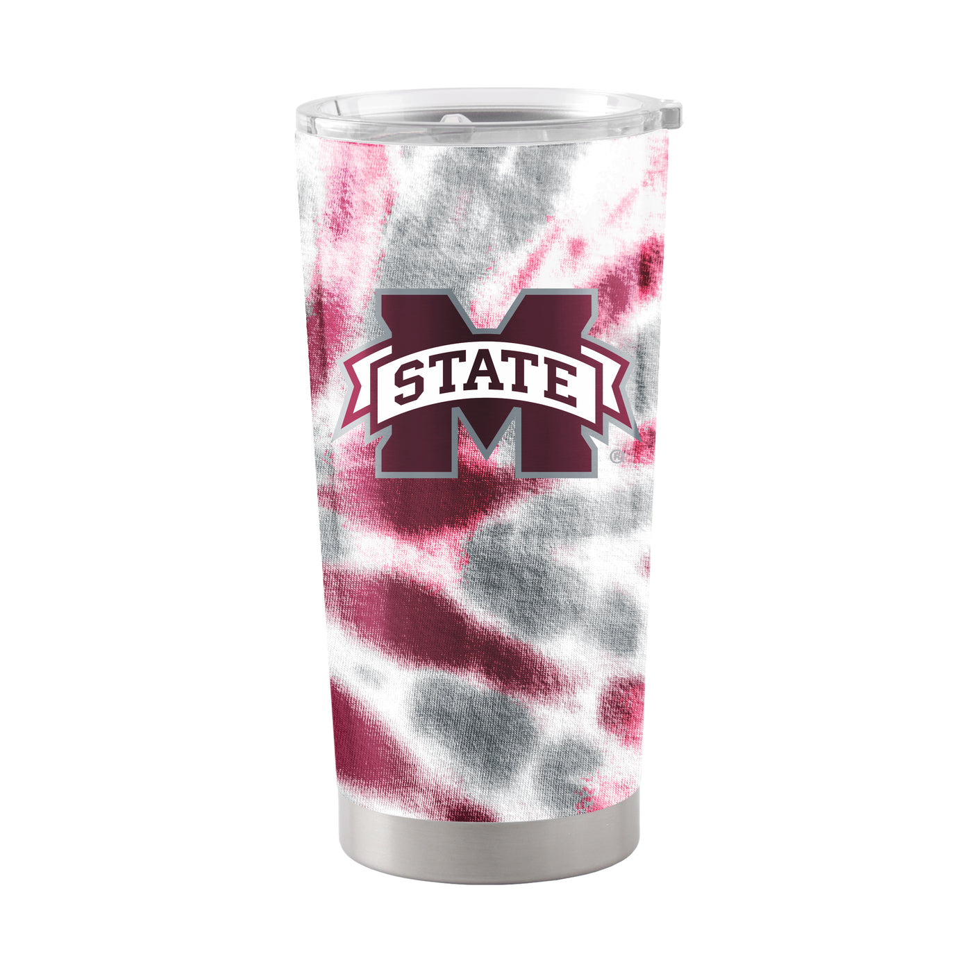 Mississippi State 20oz Tie Dye Stainless Steel Tumbler
