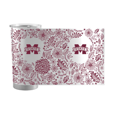 Mississippi State 20oz Botanical Stainless Steel Tumbler