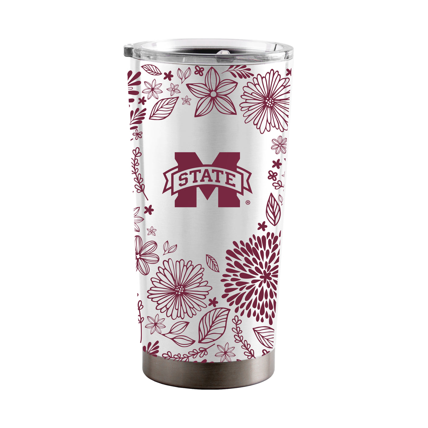 Mississippi State 20oz Botanical Stainless Steel Tumbler