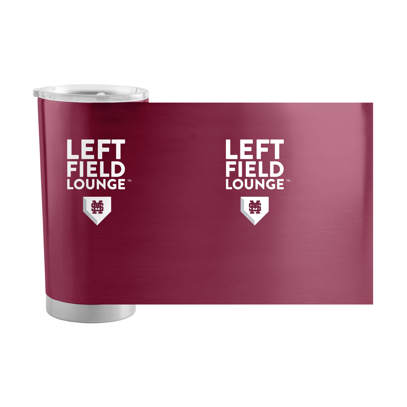 Mississippi State 20oz Left Field Lounge Stainless Steel Tumbler