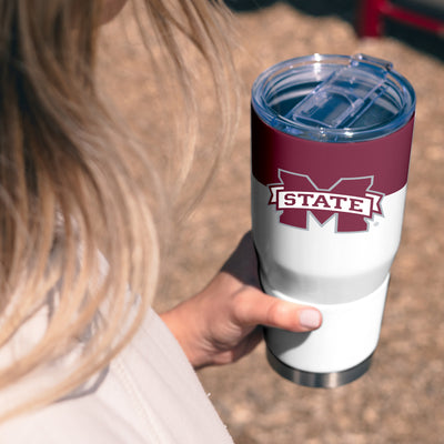 Mississippi State 30oz Colorblock Stainless Steel Tumbler