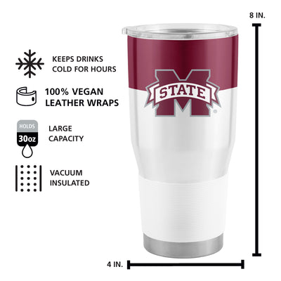 Mississippi State 30oz Colorblock Stainless Steel Tumbler