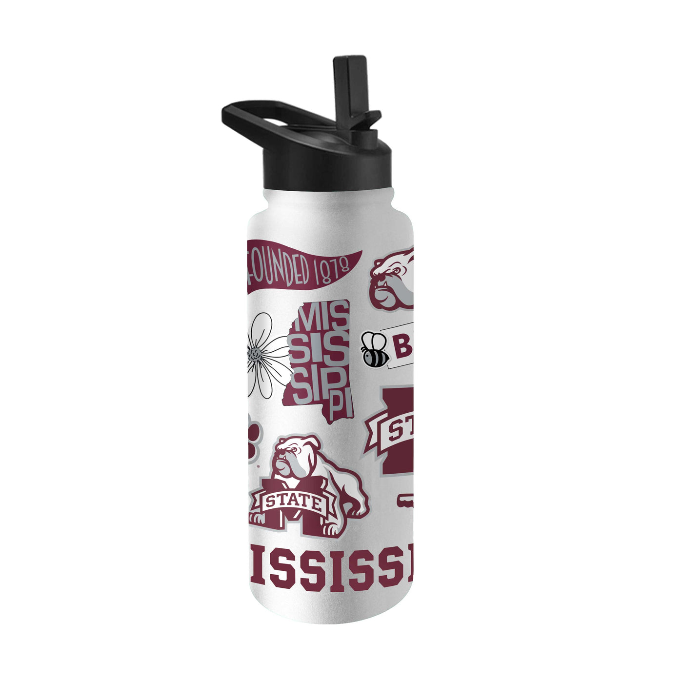 Mississippi State 34oz Native Quencher Bottle - Logo Brands